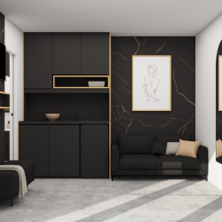 Schwarz gold - Unsere prestigeträchtige Designoption. - Ansicht 3